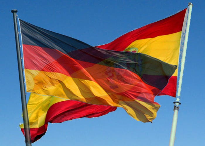 Banderas España y Alemania