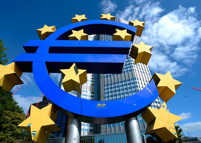 Logo que representa al euro